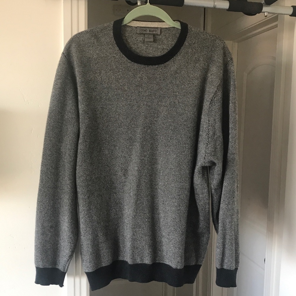 100% Cashmere Sweater- Uomo Bravo